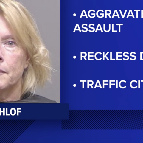 Angry old lady Julia Kathlof mugshot